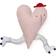 ferm LIVING Heart Komplet pyntepude Pink (44x32cm)
