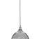 Premier Housewares Bowl Shaped Silver Pendant Lamp ∅ 33cm