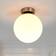 Lindby Lennie White/Matt Nickel Lampada da soffitto