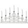 Markslöjd Candelabro Nightfall Legno 7 Luci Bianco Ponte di Candele 62cm