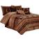 Chezmoi Collection Sedona Bed Linen Brown (233.7x228.6cm)
