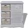 vidaXL Chest with Baskets Storage Cabinet 60x63cm