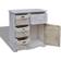vidaXL Wooden with Baskets White Storage Cabinet 60x63cm