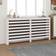 vidaXL Radiator Cover White Solid Wood Pine