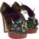 Dolce & Gabbana Leather Crystal Platform - Green