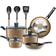 SereneLife Home - Cookware Set with lid 11 Parts