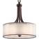 Kichler Belle Suspension Lacey - Bronze Blanc Transparent Lustre 50.8cm