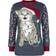 Ugly Christmas Sweater Cat Wrapped In Lights Christmas Jumper - Multicolour