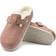 Birkenstock Boston Shearling Suede Leather - Pink Clay