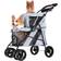 Ibiyaya Double Decker Pet Bus 4-Wheel Foldable Double Dog-Cat Stroller