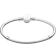Pandora Moments Engravable Disc Clasp Snake Chain Bracelet - Silver