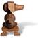 Kay Bojesen Hund Valnöt Prydnadsfigur 11cm