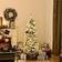 Homcom Prelit Snow Flocked Green/White Christmas Tree 152cm