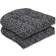 Pillow Perfect Herringbone Night Chair Cushions Black (48.3x48.3)