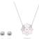 Swarovski Sunshine Set - Sølv/Pink/Transparent