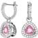 Swarovski Millenia Trilliant Cut Set - Sølv/Pink