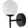 Forum Spa Porto Single Globe Opal/Matte Black Wall light