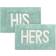 Cotton His and Hers Grey, Blue, Natural 50.8x81.3cm