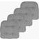 Sweet Home Collection Patio Chair Cushions Silver (48.3x48.3cm)
