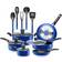 SereneLife - Cookware Set with lid 15 Parts