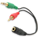 Equip Splitter 3.5mm-2x3.5mm M-F
