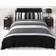 Rapport Striped Duvet Cover Grey (200x135cm)