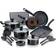 T-fal Culinaire Cookware Set with lid 16 Parts