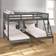 Donco kids Full over Double Twin Loft Bunk Bed with Trundle