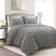 Lush Decor Ravello Duvet Cover Gray (264.2x228.6cm)