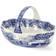 Spode Blue Italian Handled Basket Serving