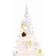 vidaXL Illuminated White Christmas Tree 82.7"