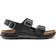 Birkenstock Milano Rugged Oiled Leather With An Ankle Strap - Black