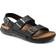 Birkenstock Milano Rugged Oiled Leather With An Ankle Strap - Black