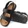 Birkenstock Milano Rugged Oiled Leather With An Ankle Strap - Black