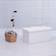 Homcom 833-109CW Cream White Storage Bench 76x38cm