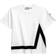 Moncler Kid's M Logo Stripe Graphic Tee - White