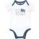 Hudson Baby Cotton Bodysuits 3-pack - Baby Elelphant