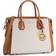 Michael Kors Mercer Medium Logo Belted Satchel - Vanilla