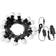 Lite Bulb Moments Globe Black Ljusslinga 15 Lampor