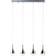 Brilliant Linear Silver Pendellampa 70cm