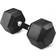 Yes4All Rubber/Chrome Grip Encased Hex Dumbbells