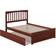 AFI Mission Full Platform Bed with Matching Foot Board