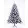 EVRE Flocked Pine Cones and Berries White Christmas Tree 151cm