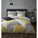Catherine Lansfield Larsson Geo Housse de couette Jaune (220x135cm)