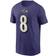 Nike Lamar Jackson Baltimore Ravens Name 7 Number T-shirt