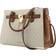 Michael Kors Marilyn Large Logo Satchel - Vanilla/Brown