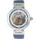 Pearl Empress Adelaide Automatic Skeleton Leather-Band Blue