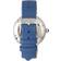 Pearl Adelaide Automatik Skelettuhr Lederband Blau