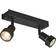 SLV Puri Double Matt Black Ceiling Flush Light 24.5cm