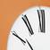 Arne Jacobsen Roman White Wall Clock 21cm